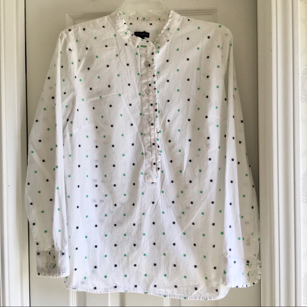 Fresh Talbots Swiss dot pullover style top!!☘️ - Picture 12 of 12